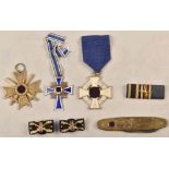 3 Third Reich awards and 1 ribbon bar