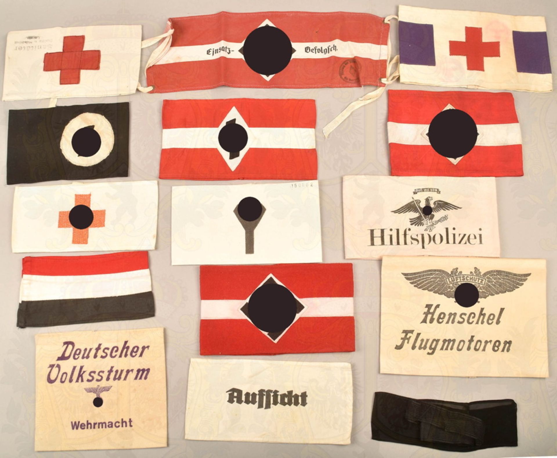 14 different armbands Third Reich