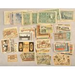 380 German emergency banknotes and treasury notes 1917-1922