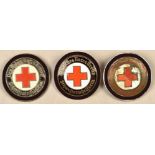 3 German Red Cross Nurse helper badges