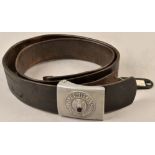 Leather belt of a Wehrmacht staff sergeant