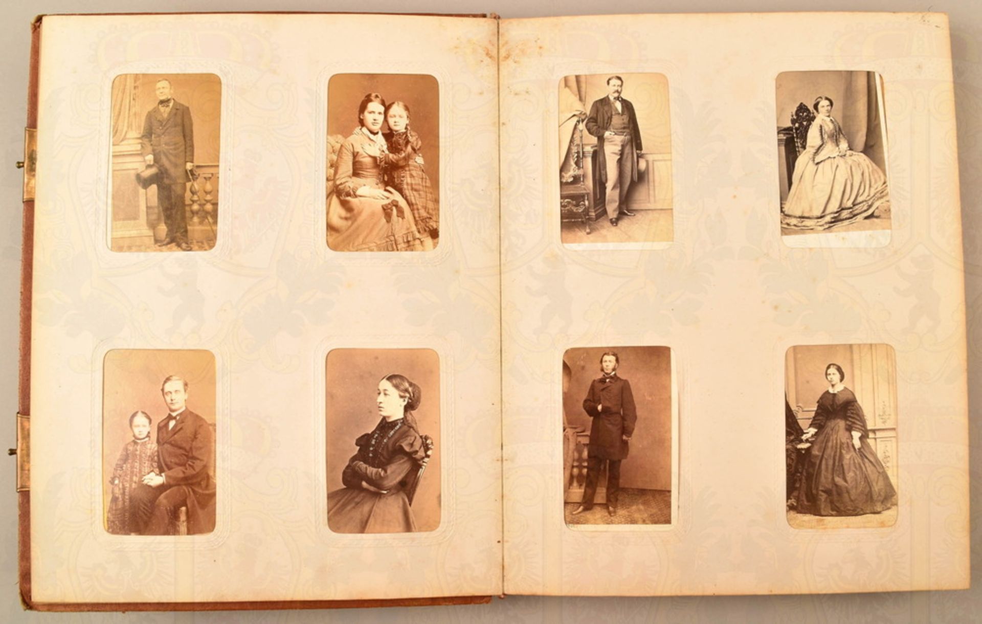 Photo album with 90 studio photographs about 1875-1900