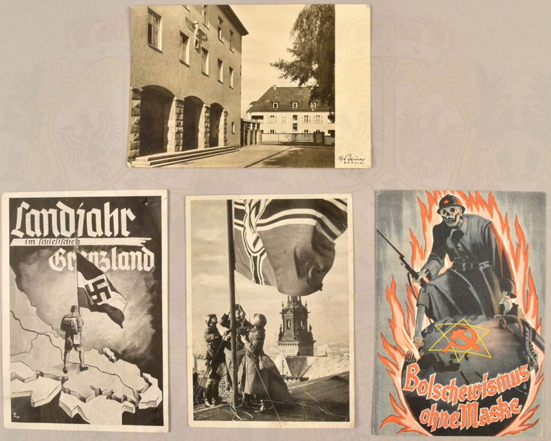 4 Third Reich propaganda postcards 1939-1940 - Image 2 of 3