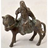Bronze sculpture of a Mongolian prince