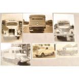 6 advertising photographs trucks 1948-1956