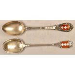 2 small silver spoons Free City of Danzig