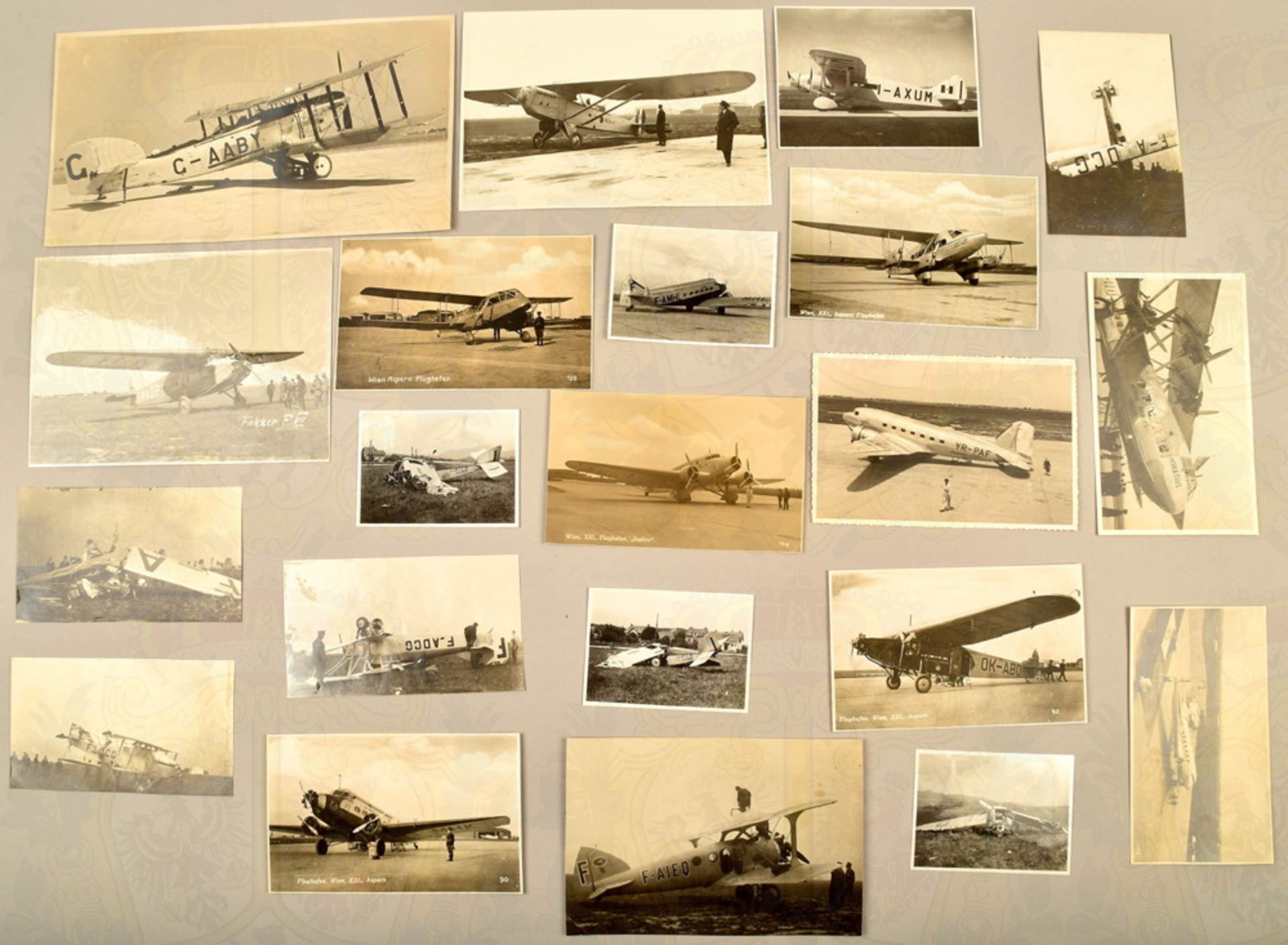 Collection of 65 aircraft photographs 1927-1937
