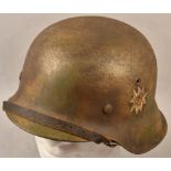 Steel helmet pattern 1942 Wehrmacht mountain regiment 100