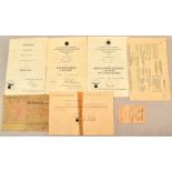 Grouping of award certificates of a Staff Sergeant 1942-1943