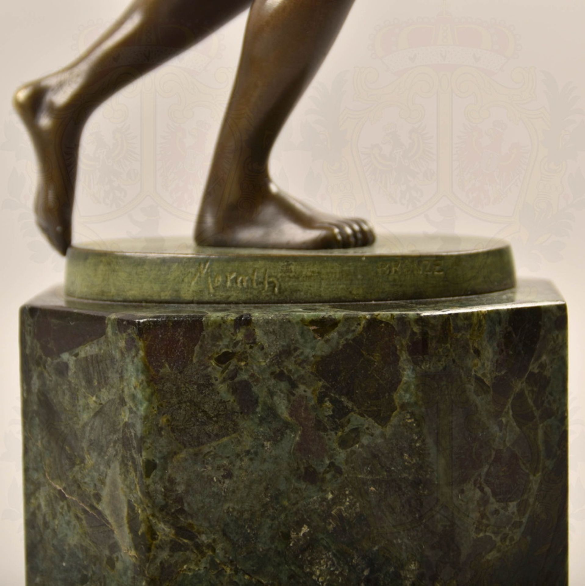Bronze statuette Discus Thrower about 1935 - Image 6 of 6