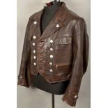 Leather jacket for flying personnel