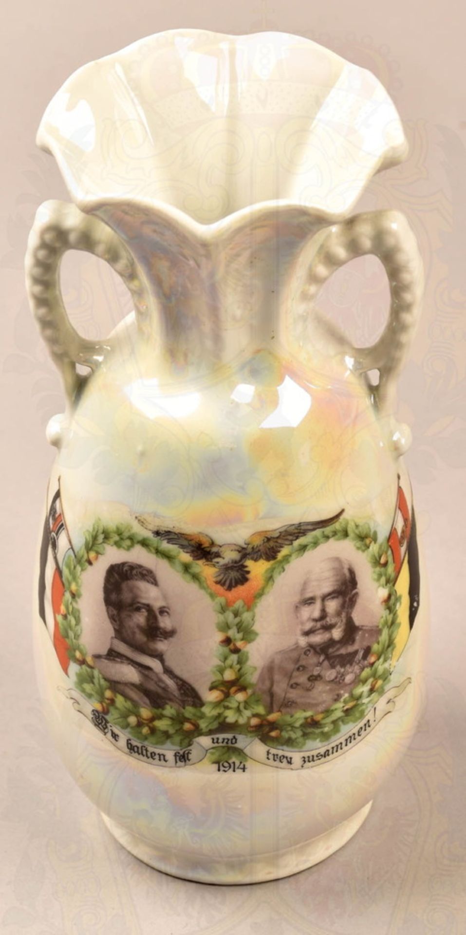 Patriotic flower vase 1914