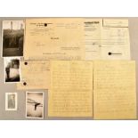 Grouping of photos/Army letters of a SS tank troop member