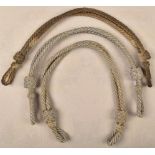 3 visor cap cords for Wehrmacht officers