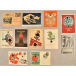 10 Third Reich propaganda postcards 1934-1939