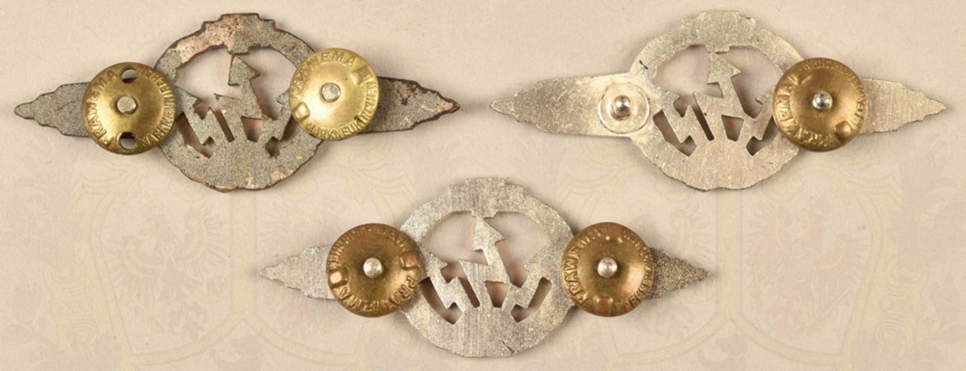 Set of GDR classification clasps for radio operators 1960-1962 - Image 2 of 2