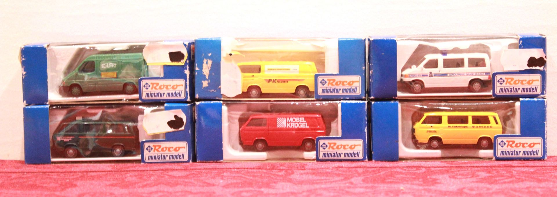 Posten : 6 Roco Miniatur Modell Autos 