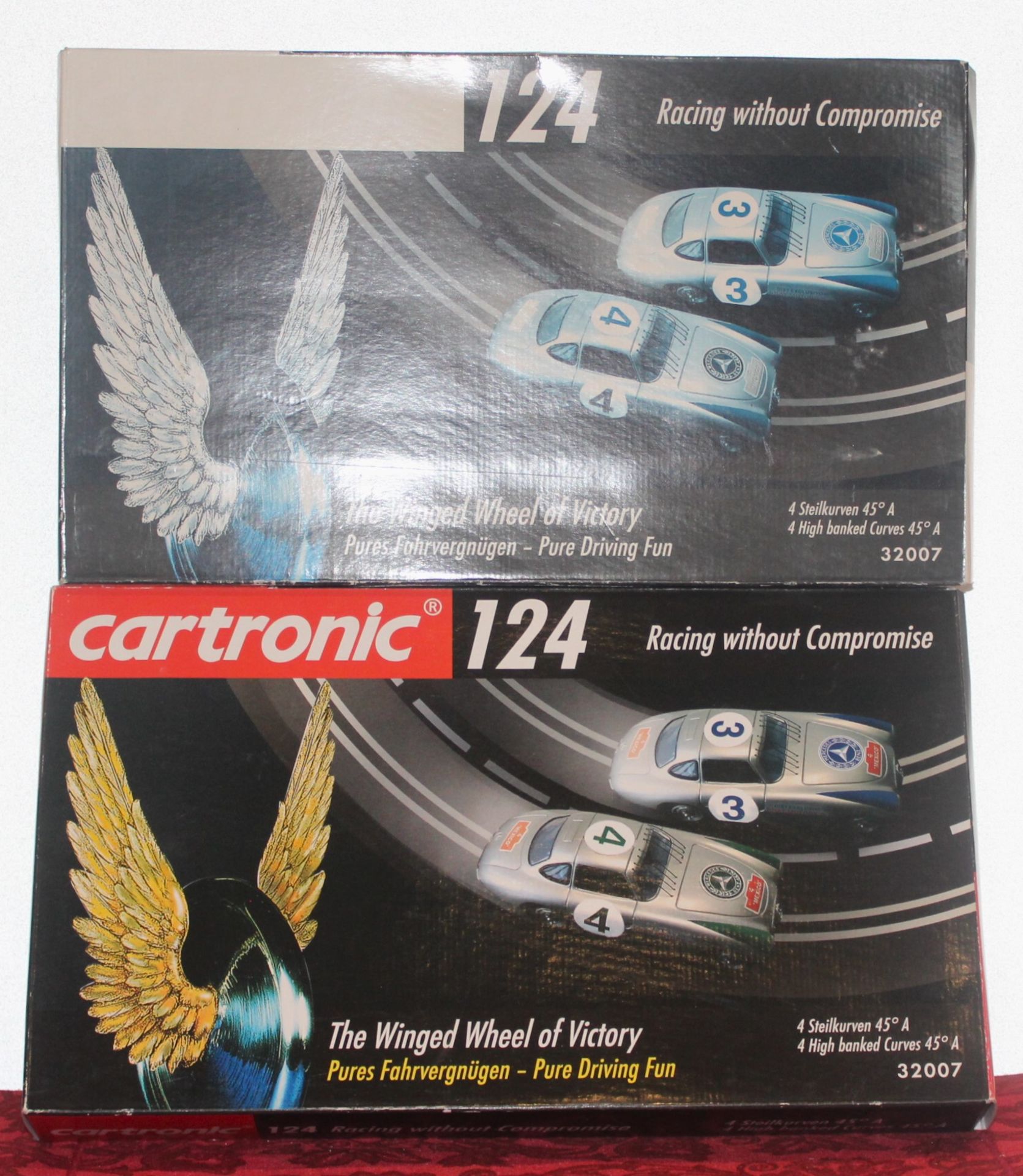 231 )Cartronic 124 4 Flachkurven 45 Grad A Art. Nr . 32006 und 2 Spurgeraden Art. Nr. 32001