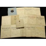 Engineering & Aviation Interest, Rolls-Royce - a collection of 1950's Rolls-Royce bulletins, various