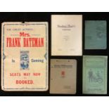 Ephemera - two rectangular shaped showcards 'THE GREAT ACTRESS... MRS. FRANK BATEMAN IS COMING,