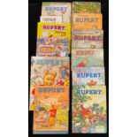 Books - Rupert The Bear annuals, The New Rupert Book 1951, More Rupert Adventures 1952, The New