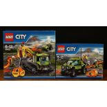 Lego City 60121 Volcano Exploration Truck, boxed and 60122 Volcano Crawler, boxed (2)