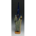 Catholicism - a South European pottery figure, of a member of a confraternity of penitents, modelled