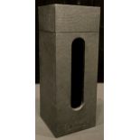 A Penhaligon's black shagreen effect box and cover, oval aperture, 29.5cm