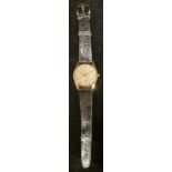 A vintage Garrard 9ct gold wristwatch