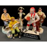 A Royal Doulton figure, The Seafarer, Hn 2455; others The Boatman, Hn2417 (1sts); The Helmsman, Hn