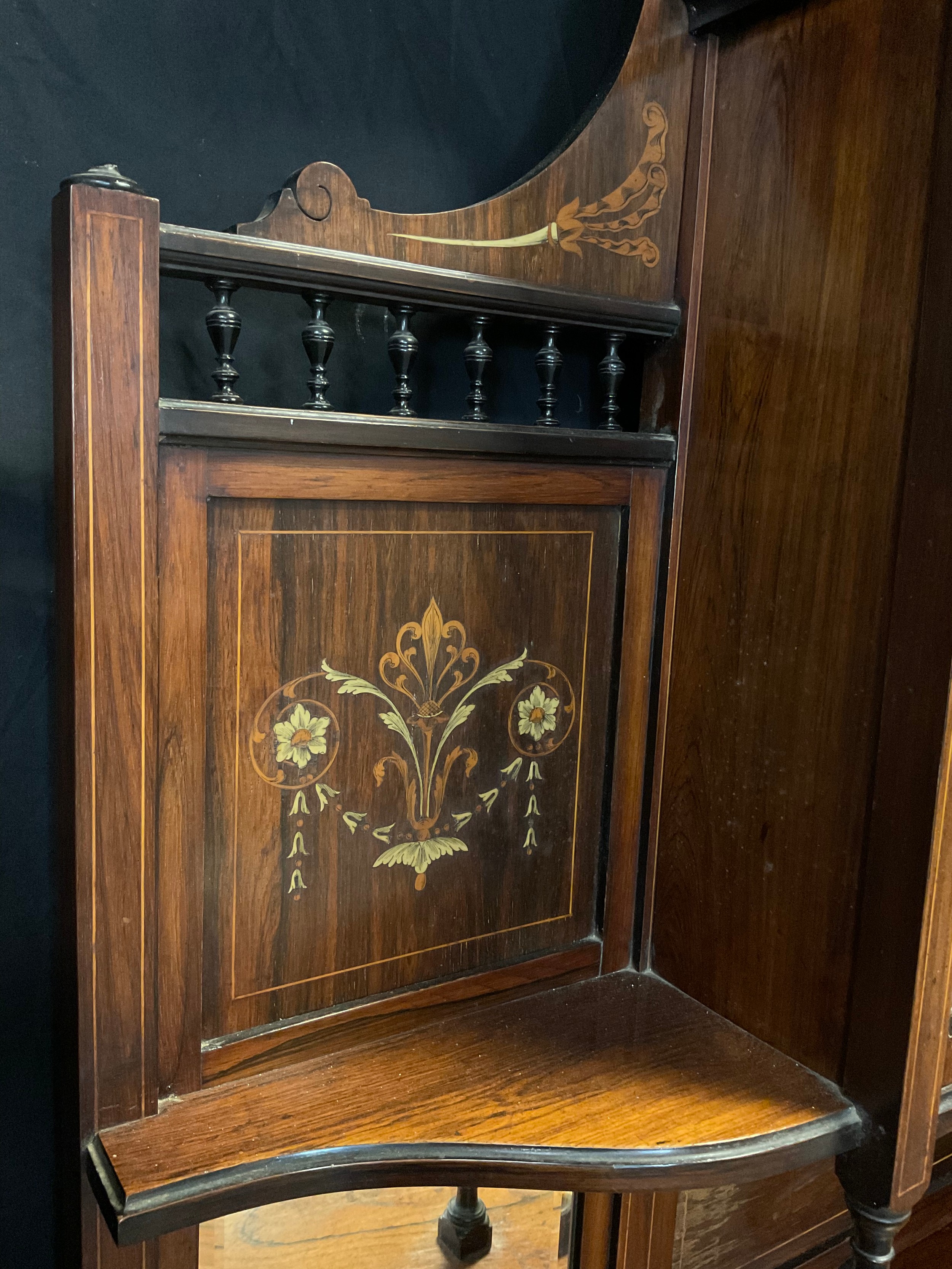 A Victorian Rosewood chiffonier by James Shoolbred and Company, 206cm tall x 122cm wide x 39cm deep, - Image 2 of 5