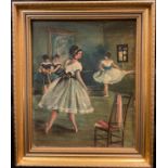 English School Ballet Dancers indistinctly signed, 37cm x 29cm