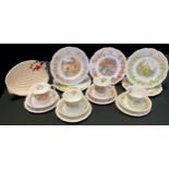 A Royal Doulton Brambly Hedge four seasons pattern tea set, for four etc