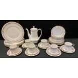 A Royal Albert Belinda pattern dinner and coffee service, for six, printed mark