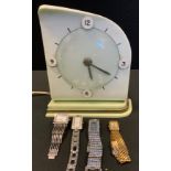 Watches - a Wittnauer gold plated bracelet wristwatch; others DKNY, D & G, Benicci; bakelite Clyde