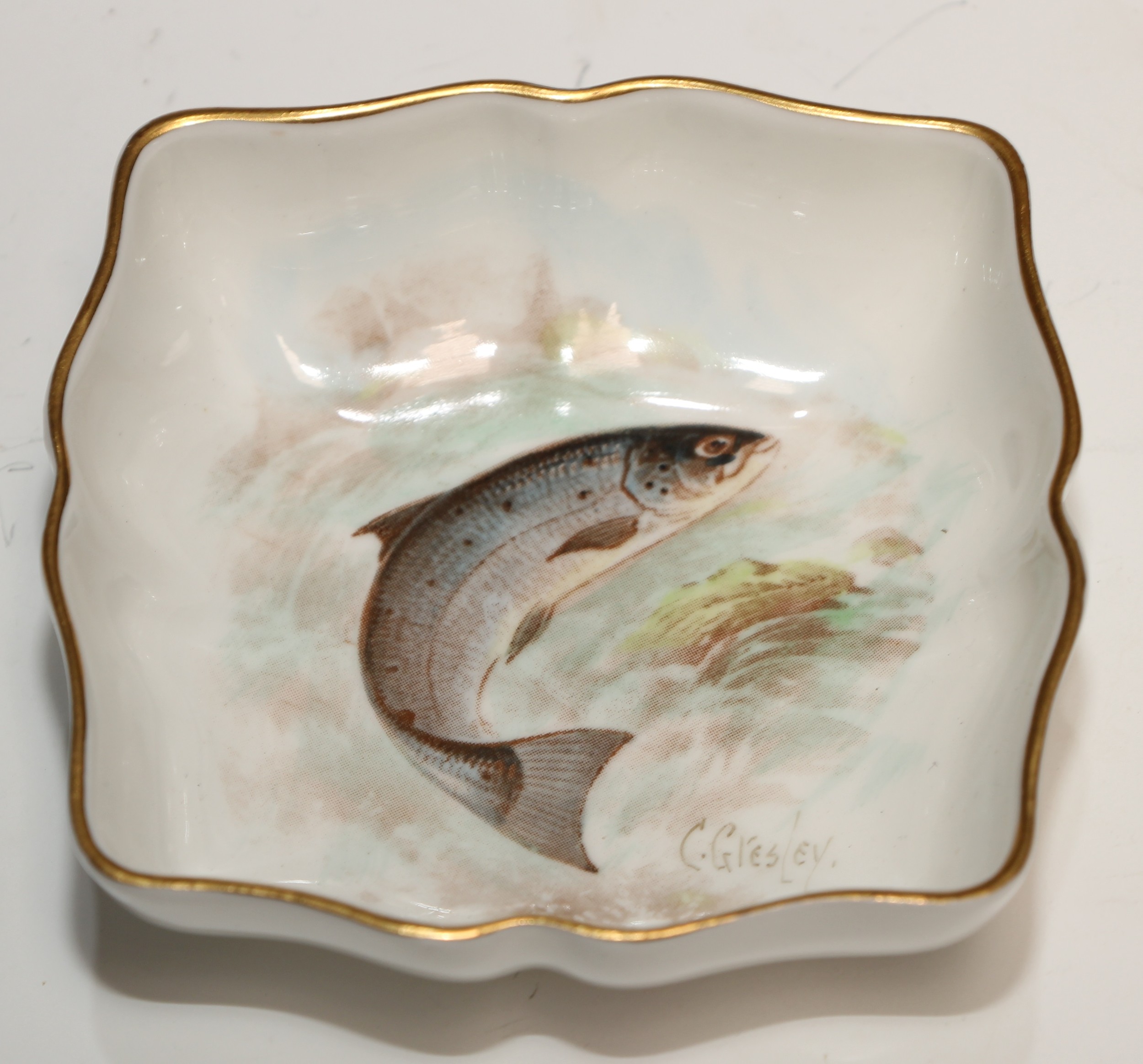 A Royal Crown Derby roundel, decorated by M M Barlow, signed, with a fox hound, 8.5cm diam, - Image 4 of 15