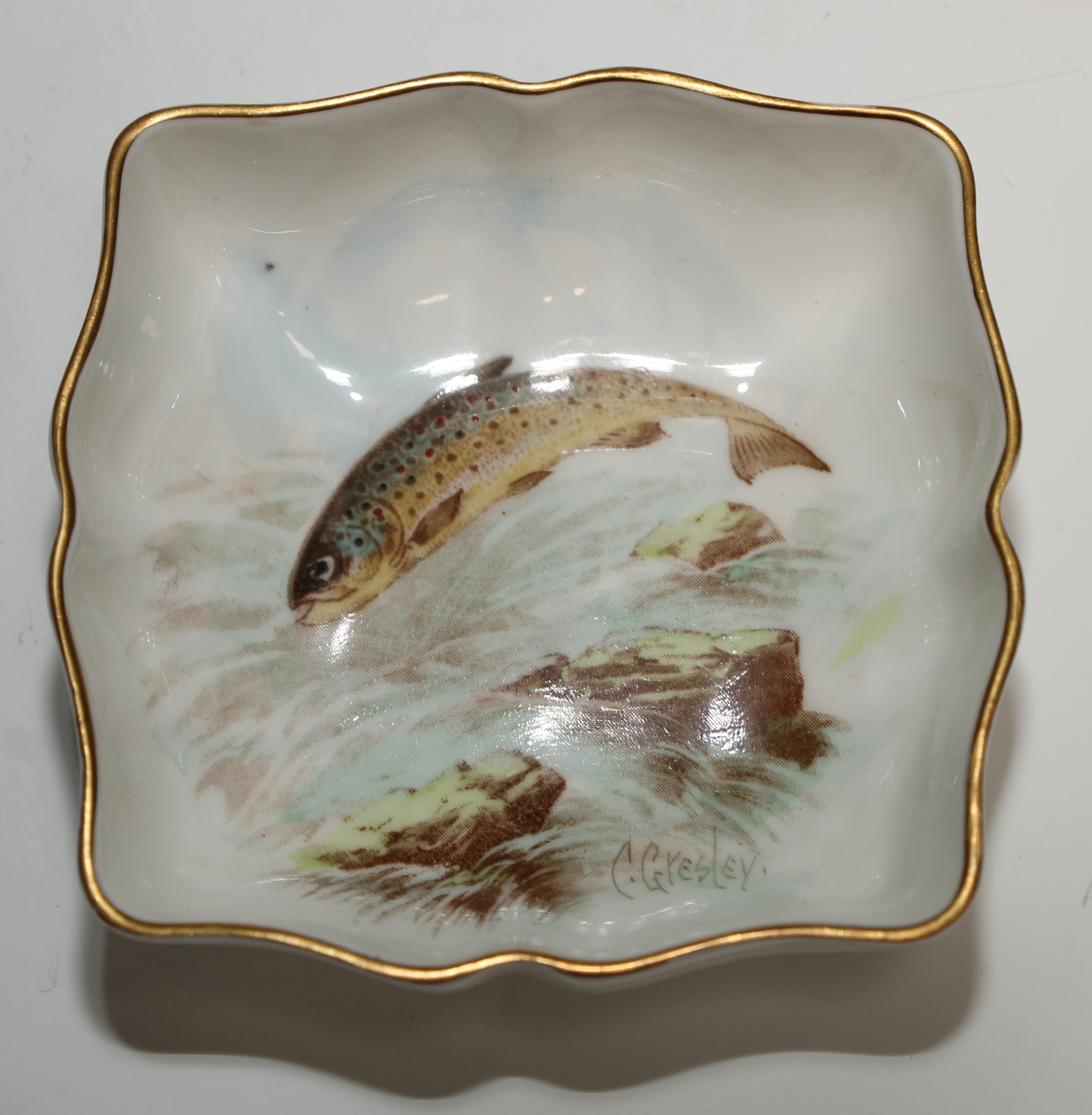 A Royal Crown Derby roundel, decorated by M M Barlow, signed, with a fox hound, 8.5cm diam, - Image 2 of 15