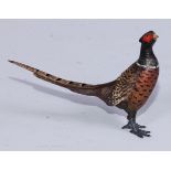An Austrian cold painted bronze, of a pheasant, 9cm long