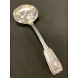 A George III silver Fiddle and Shell pattern sauce ladle, Paul Storr, London 1817, 69.1g