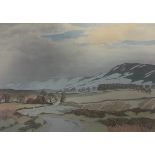 R S Clark Chequers Farm and Black Hambledon signed, titled to verso, watercolour, 25cm x 36cm