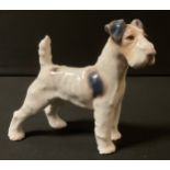 A Bing and Grondahl model, of Fox Terrier, 13.5cm high, printed mark