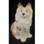 A German novelty night light, in the form of a Spitz, 16cm high, c.1920