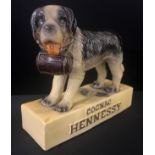 Advertising - Cognac Hennessy, a 20th century Neundorf bar model, of a St. Bernard, rectangular