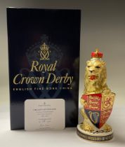 A Royal Crown Derby paperweight, The Queen's Beasts The Lion of England, to celebrate the Diamond