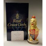 A Royal Crown Derby paperweight, The Queen's Beasts The Lion of England, to celebrate the Diamond