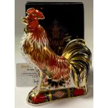 A Royal Crown Derby paperweight, The Fighting Cockerel, Sinclairs' exclusive, limited edition, 23/