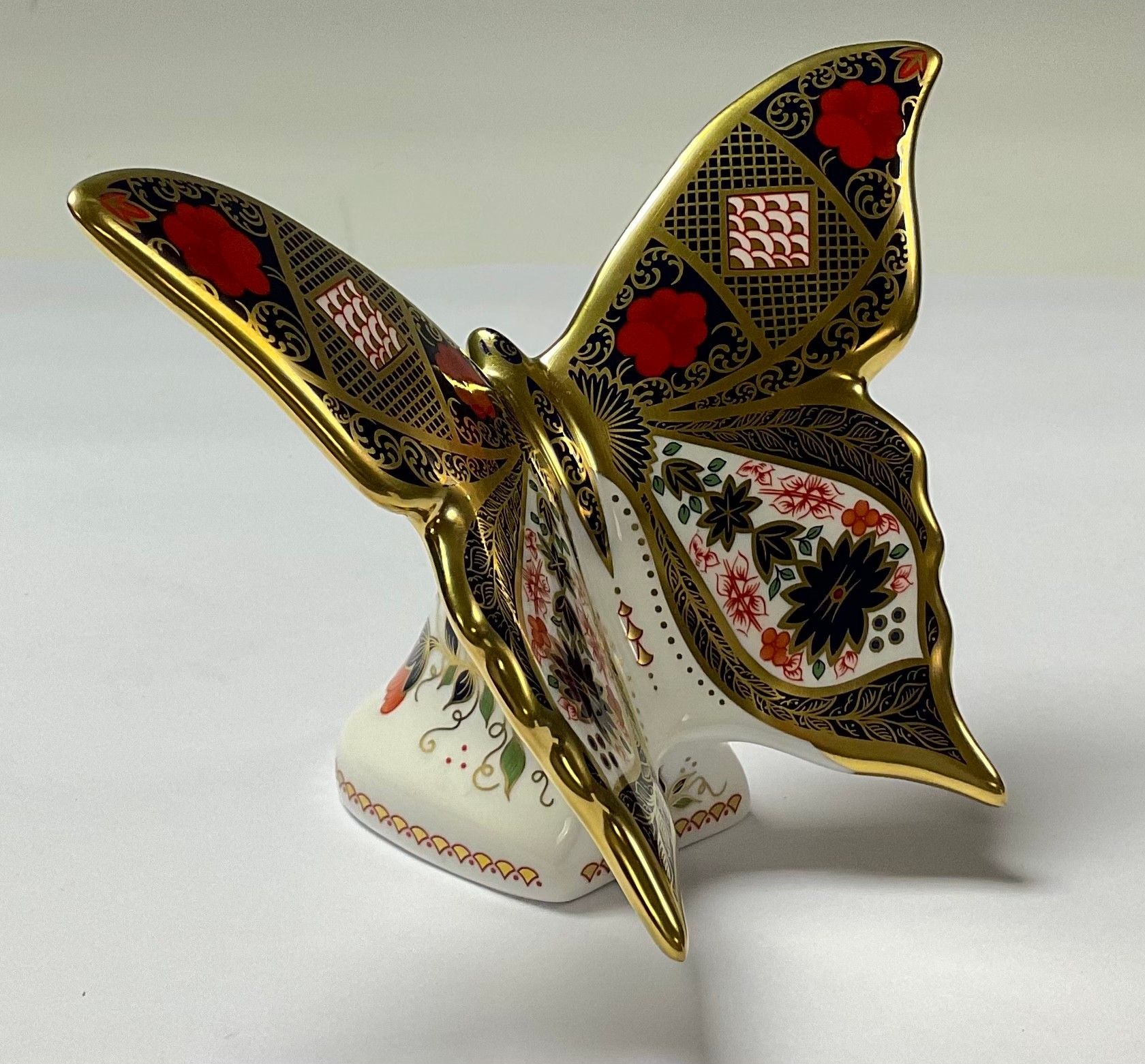 A Royal Crown Derby paperweight, Old Imari Solid Gold Band Butterfly, celebrating the Golden - Image 2 of 3