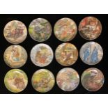 A set of twelve Wedgwood Wind in the Willows collector's plates, The Wild Wood, The Banquet, The