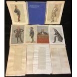 Vincent Brooks Day and Son lithographs - Vanity Fair Spy prints, unframed; etc.