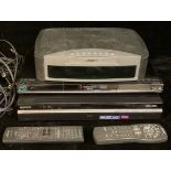 Technology - a Bose Media Center AV3-2-1GS; a Panosonic Blu-Ray Disc Player, DMP-BD55; a Sony DVD